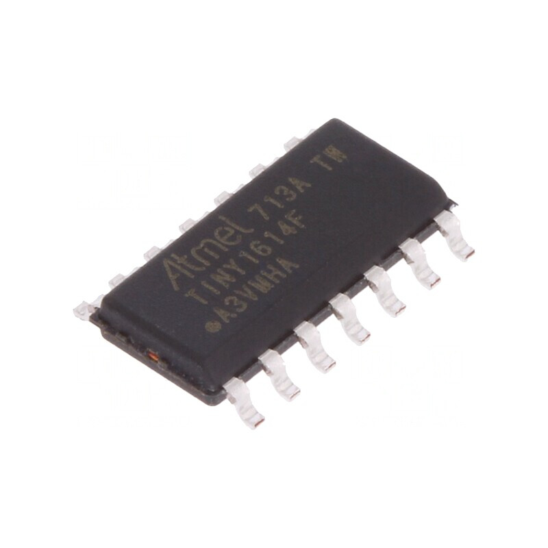 Microcontroler AVR ATTINY SO14 12 Întreruperi 3 Comparatoare | Electronic-mag.ro | Componente Electronice