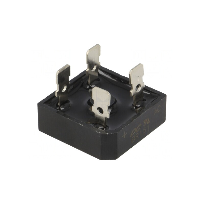 Punte Redresoare Monofazată 100V 15A BR-25 | Electronic-mag.ro | Componente Electronice