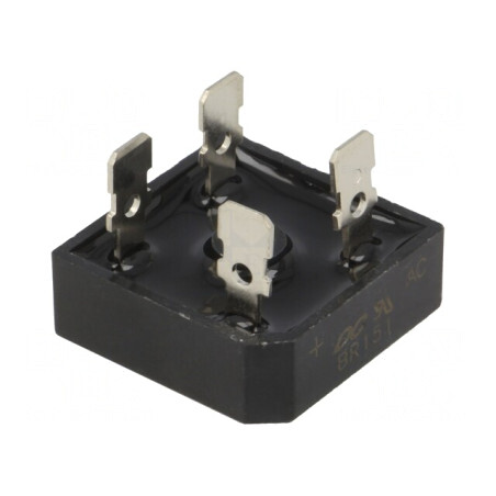 Punte Redresoare Monofazată 100V 15A BR-25 | Electronic-mag.ro | Componente Electronice