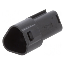 Conector Automotive ML-XT 3-PIN Tată Negru Pe Cablu | Electronic-mag.ro | Componente Electronice