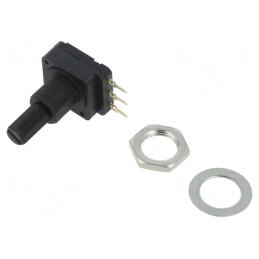 Potentiometru Axial 1kΩ 200mW THT Plastic Mono | Electronic-mag.ro | Componente Electronice