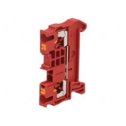 Conector de Șine 0,14-4mm² Piste 1 Borne 2 Roșu PT | Electronic-mag.ro | Componente Electronice