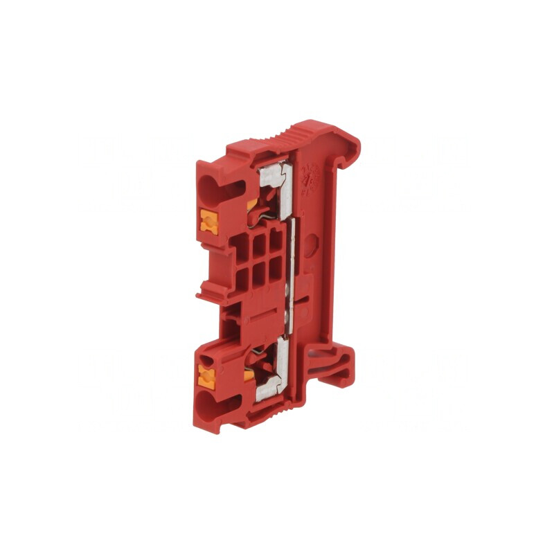 Conector de Șine 0,14-4mm² Piste 1 Borne 2 Roșu PT | Electronic-mag.ro | Componente Electronice