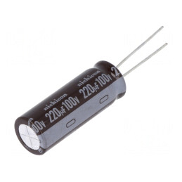 Condensator electrolitic 220uF 100V 5mm | Electronic-mag.ro | Componente Electronice
