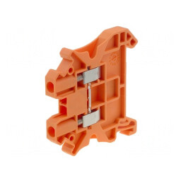 Conector de Îmbinare Șine 0.14-4mm² 2 Borne Portocaliu | Electronic-mag.ro | Componente Electronice
