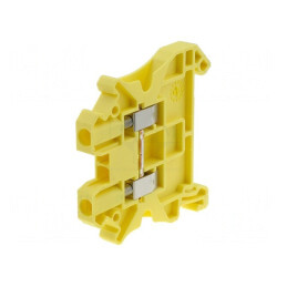 Terminal de îmbinare pentru șine 0,14-4mm² 1P 2B Galben 1kV | Electronic-mag.ro | Componente Electronice