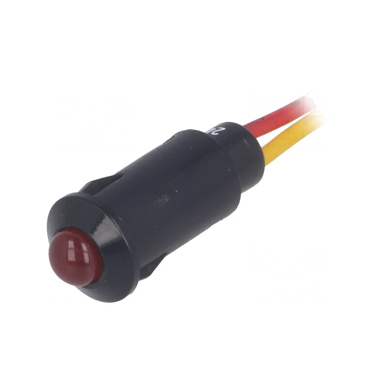 Lampă de control LED roșie 24VDC Ø8,2mm IP40 | Electronic-mag.ro | Componente Electronice Lampă de control LED roșie 24VDC Ø8,2mm IP40 | Electronic-mag.ro | Componente Electronice