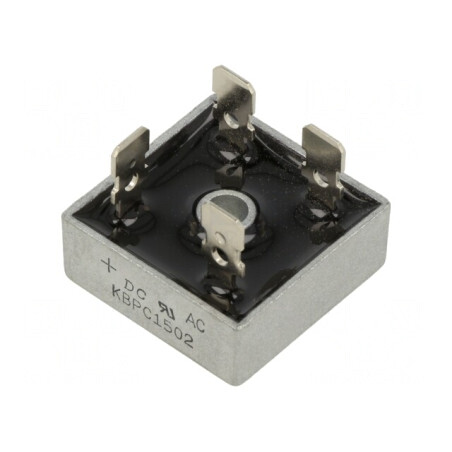 Punte Redresoare Monofazată 200V 15A 300A MB-25 | Electronic-mag.ro | Componente Electronice