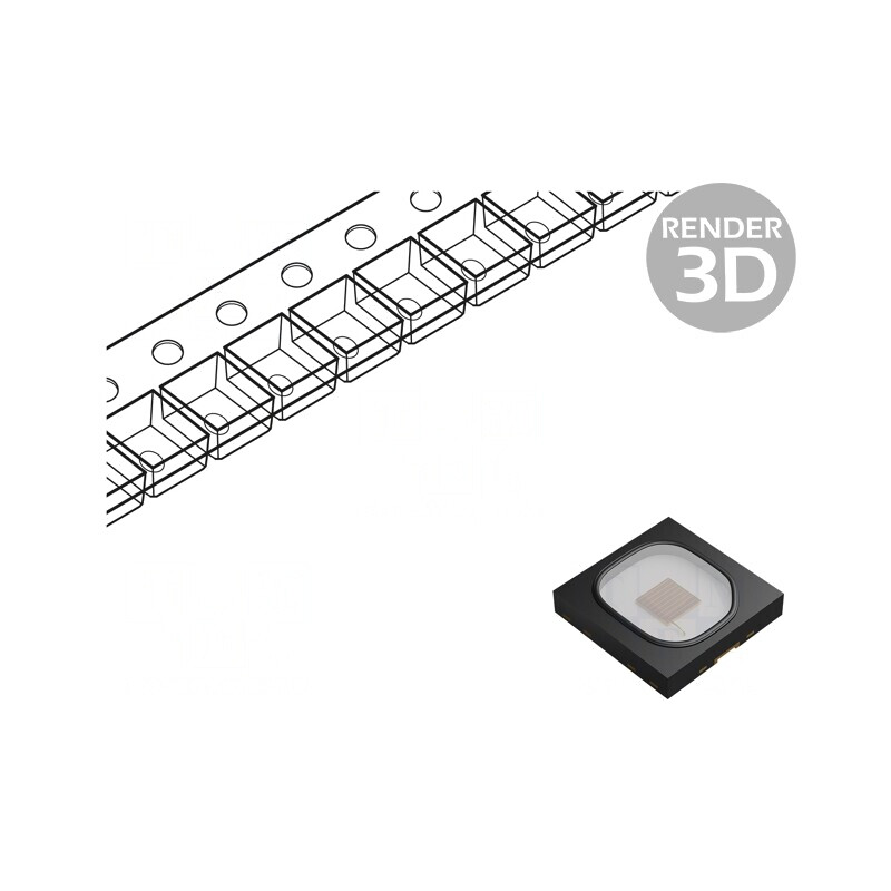 LED Galbenă SMD 120° 350mA 39-82lm | Electronic-mag.ro | Componente Electronice