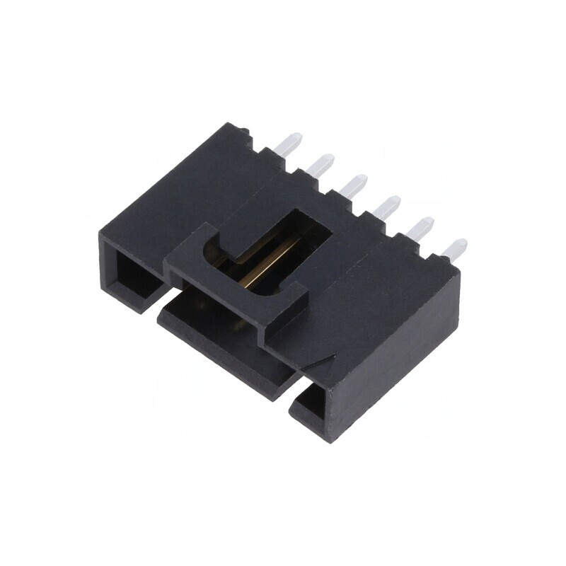 Soclu cablu-placă 2,54mm 6 pini aurit drept | Electronic-mag.ro | Componente Electronice