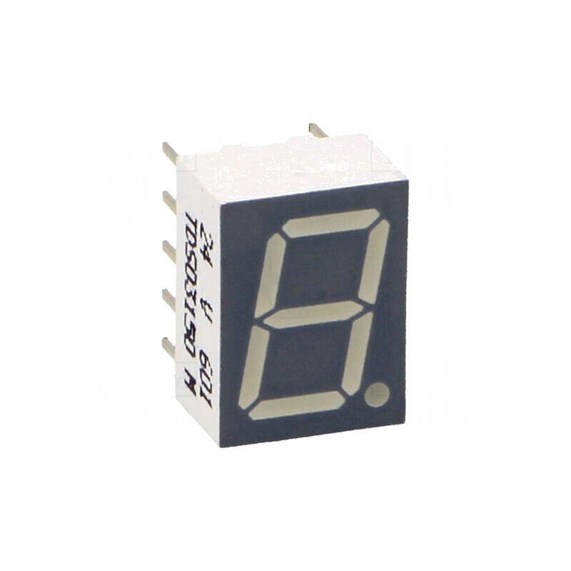 Afișaj LED 7 Segmente 10mm Portocaliu-Roșu | Electronic-mag.ro | Componente Electronice