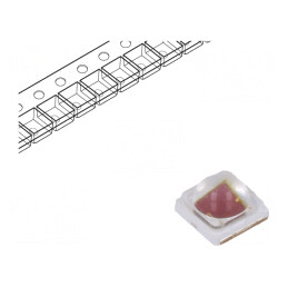 LED Putere Crimson 4W 120° 700mA 3535 SMD | Electronic-mag.ro | Componente Electronice