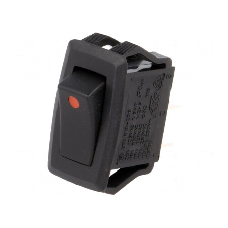 Intrerupator Balansoar ON-OFF 16A 250V Negru-Rosu | Electronic-mag.ro | Componente Electronice