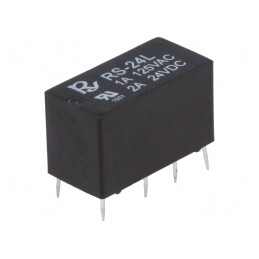 Releu Electromagnetic DPDT 24VDC 2A | Electronic-mag.ro | Componente Electronice