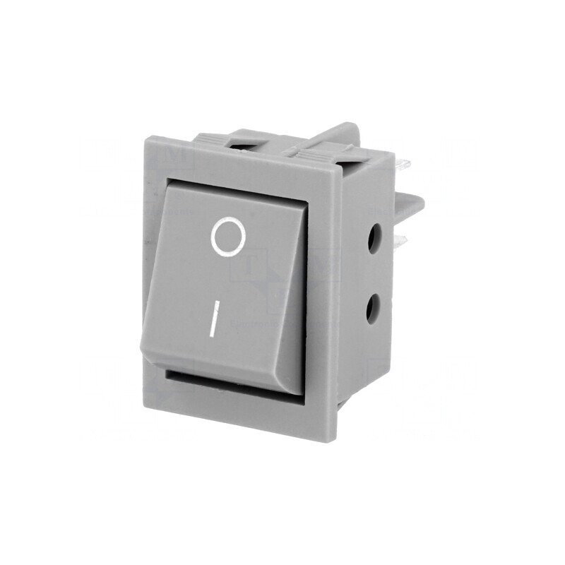 Rocker Switch ON-OFF 15A 250V Grey | Electronic-mag.ro | Componente Electronice