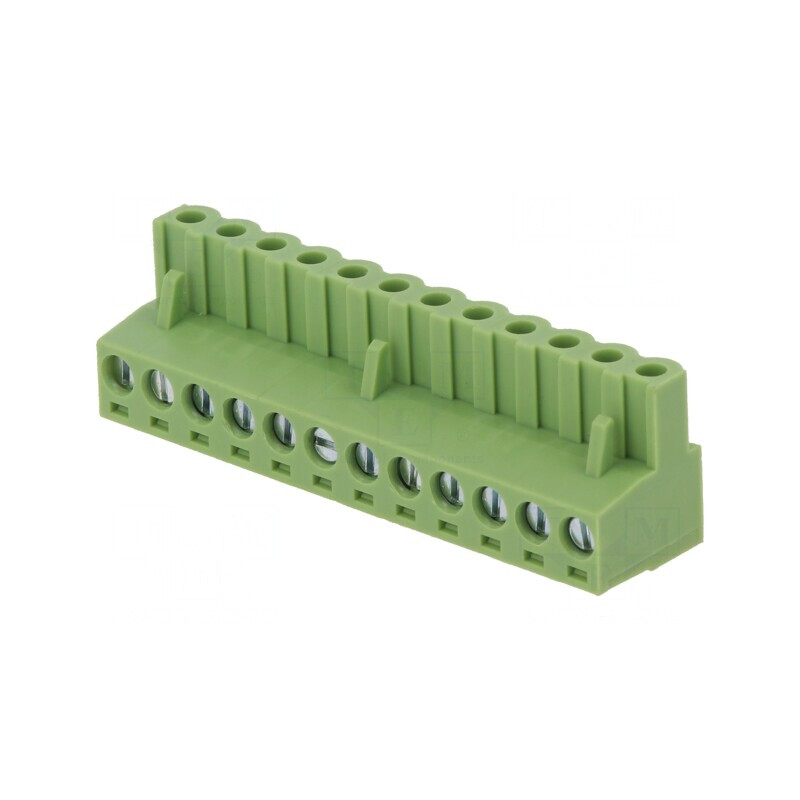 Regletă de conexiuni deconectabilă 12 piste 5,08mm drept | Electronic-mag.ro | Componente Electronice