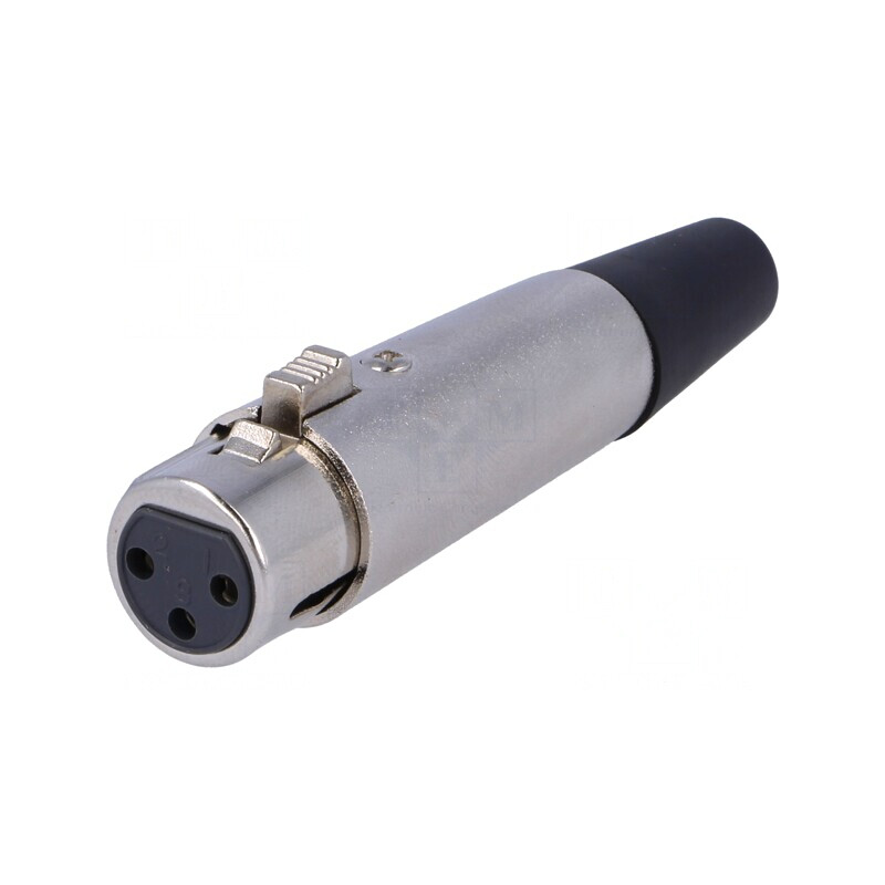 Mufă XLR Mamă 3 Pin Pe Cablu | Electronic-mag.ro | Componente Electronice