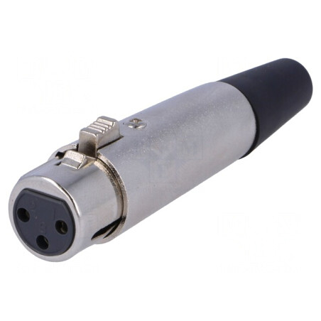 Mufă XLR Mamă 3 Pin Pe Cablu | Electronic-mag.ro | Componente Electronice