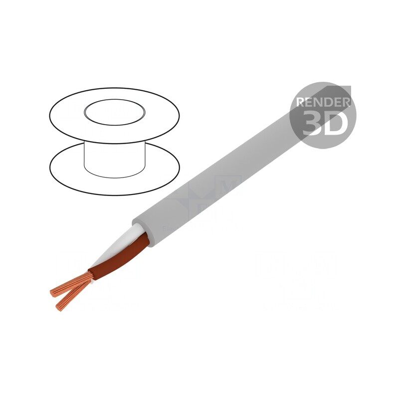 Cablu electric BiT LiYY 2x1,5mm2 neecranat 300V gri | Electronic-mag.ro | Componente Electronice Cablu electric BiT LiYY 2x1,5mm2 neecranat 300V gri | Electronic-mag.ro | Componente Electronice