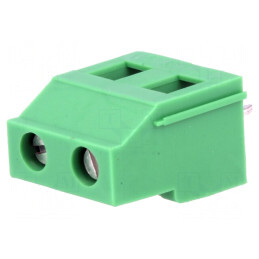 Regletă de conexiuni PCB 90° 7,5mm 2 piste 24A | Electronic-mag.ro | Componente Electronice
