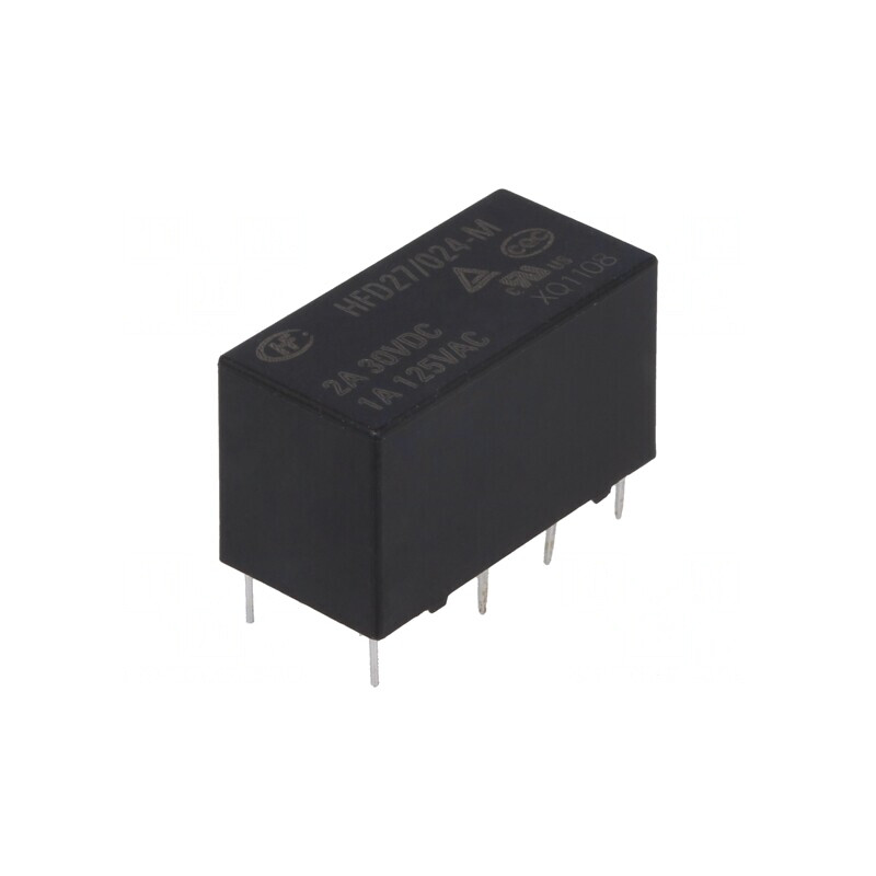Releu Electromagnetic DPDT 24VDC pentru PCB | Electronic-mag.ro | Componente Electronice