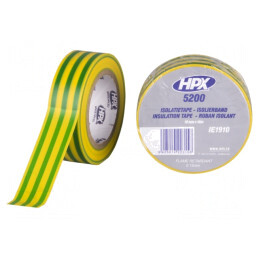 Bandă electroizolantă galben-verde 19mm x 10m | Electronic-mag.ro | Componente Electronice