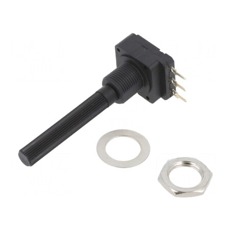 Potentiometru 200kΩ 200mW Axial THT 6mm Plastic Mono | Electronic-mag.ro | Componente Electronice