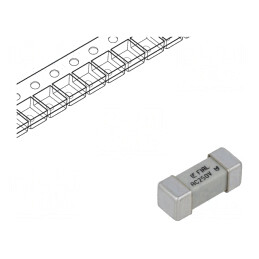 Siguranţă: siguranţă; ardere rapidă; 1A; 250VAC; 250V; SMD; 464