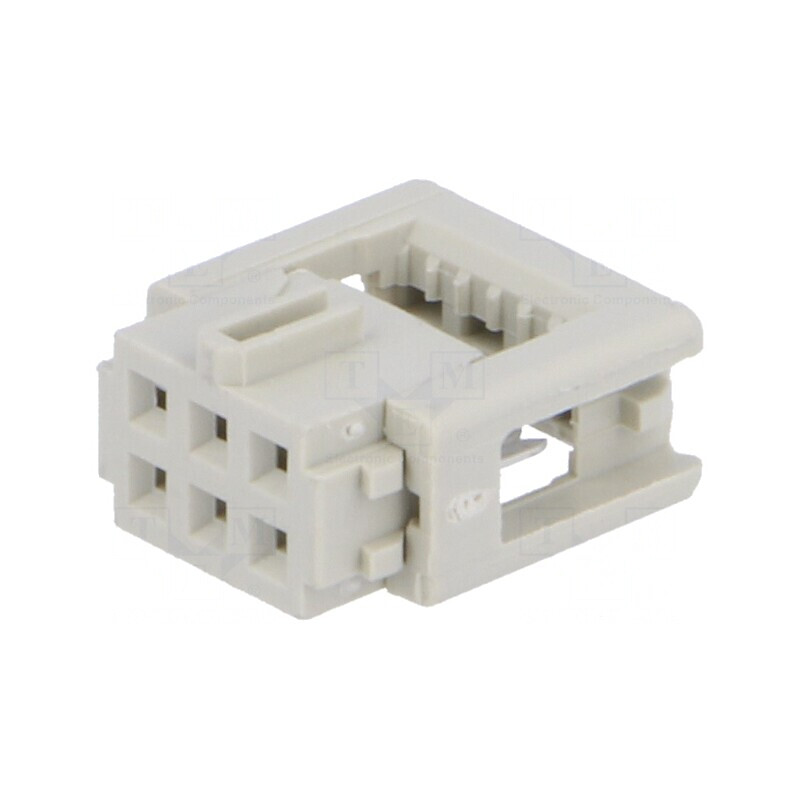 Mufă IDC 6 pini cablu-bandă 1,27mm 2,54mm | Electronic-mag.ro | Componente Electronice