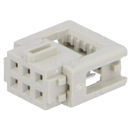 Mufă IDC 6 pini cablu-bandă 1,27mm 2,54mm | Electronic-mag.ro | Componente Electronice