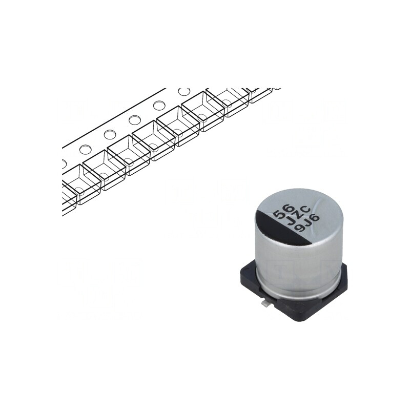 Condensator Hibrid 56uF 63V SMD | Electronic-mag.ro | Componente Electronice