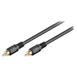 Cablu RCA 2m Nichelat | Electronic-mag.ro | Componente Electronice