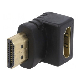 Adaptor HDMI 90° Negru | Electronic-mag.ro | Componente Electronice