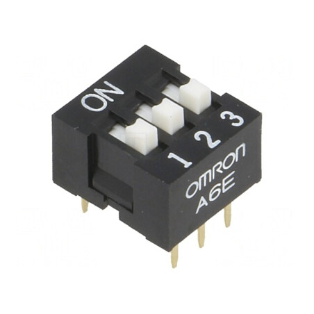 Comutator DIP-SWITCH 3 Secțiuni ON-OFF 24V | Electronic-mag.ro | Componente Electronice