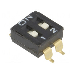 Comutator DIP-SWITCH 2 Secțiuni ON-OFF 24VDC | Electronic-mag.ro | Componente Electronice