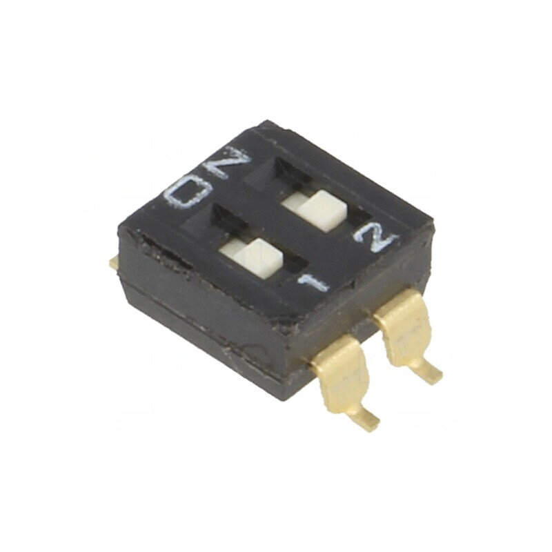Comutator DIP-SWITCH 2 Secțiuni ON-OFF 24VDC | Electronic-mag.ro | Componente Electronice