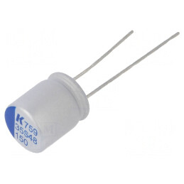 Condensator Polimeric Low ESR 150uF 35V THT | Electronic-mag.ro | Componente Electronice