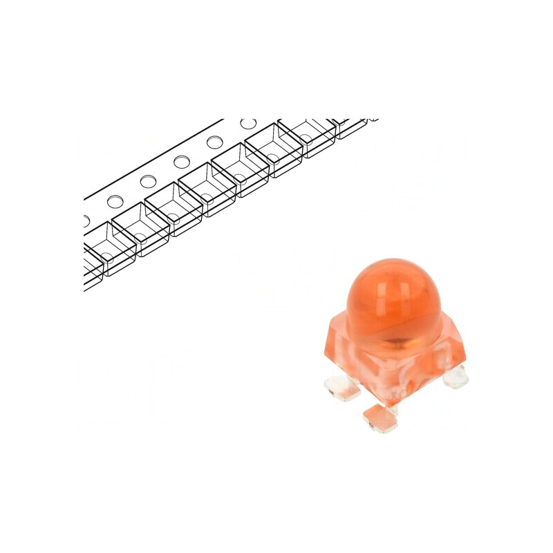 LED SMD Roșu 5500-12000mcd 4.2x4.2x6.5mm