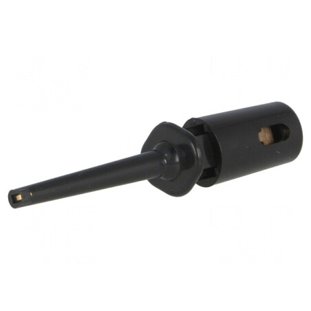 Clips de măsurare cu cârlig 40mm 0,3A 60VDC negru | Electronic-mag.ro | Componente Electronice