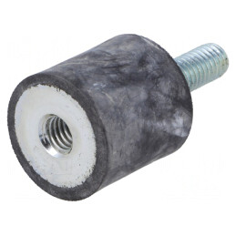 Atenuator de Vibrații M6 20mm Guma | Electronic-mag.ro | Componente Electronice