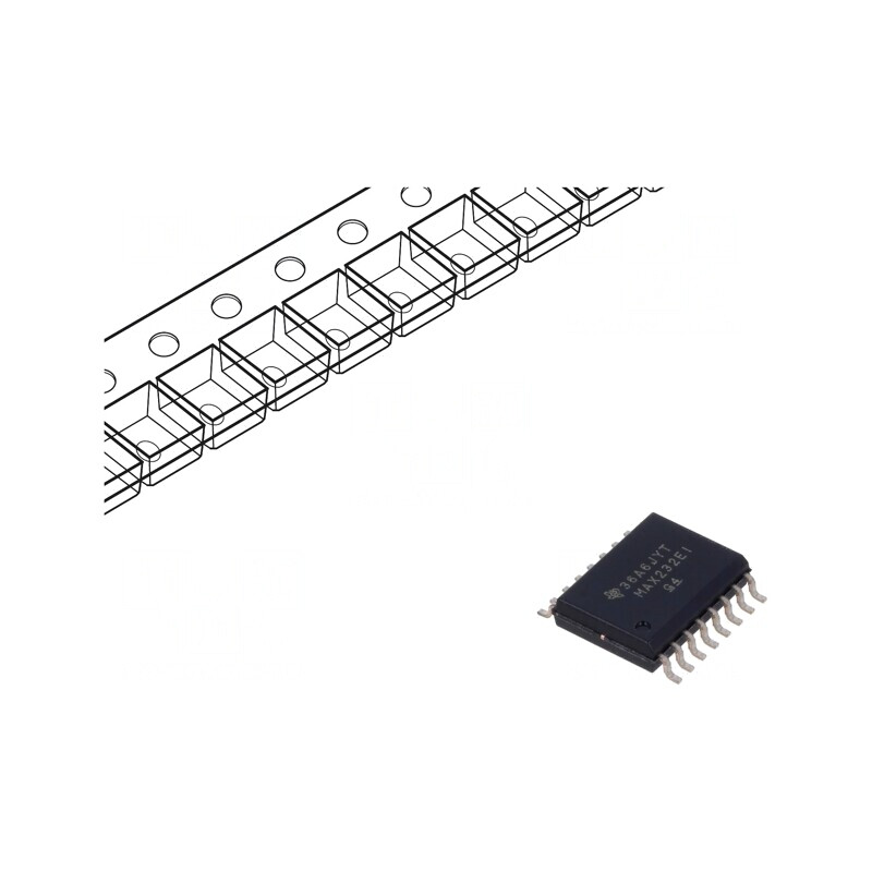 Interfață receptor RS232 250kbps SOIC16 | Electronic-mag.ro | Componente Electronice