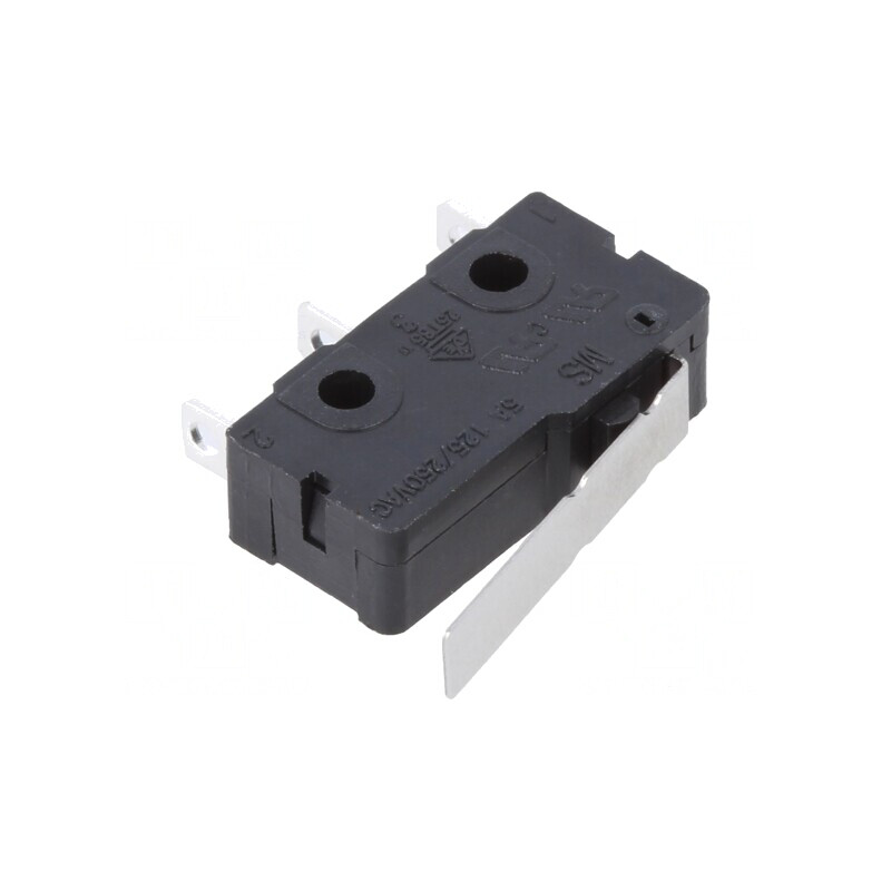 Microîntrerupător SNAP ACTION 5A 250VAC cu manetă SPDT | Electronic-mag.ro | Componente Electronice