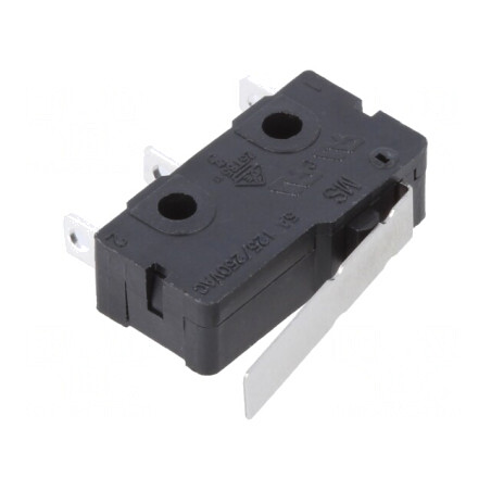 Microîntrerupător SNAP ACTION 5A 250VAC cu manetă SPDT | Electronic-mag.ro | Componente Electronice