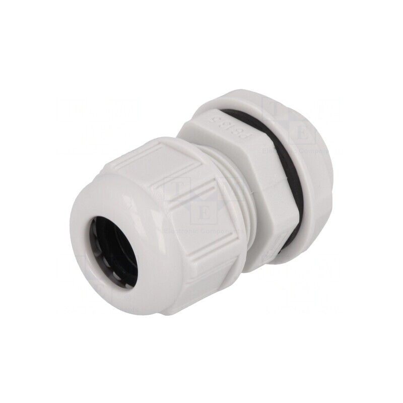 Garnitură de etanşare PG13,5 IP68 gri deschis poliamidă | Electronic-mag.ro | Componente Electronice