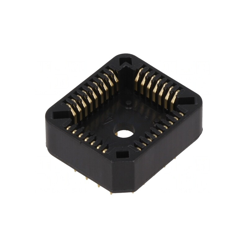 Soclu PLCC32 THT bronz-fosfor gold flash pentru circuite integrate | Electronic-mag.ro | Componente Electronice