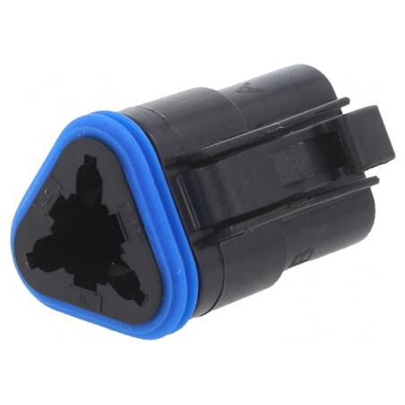 Conector cablu-cablu PX0 3 pini negru | Electronic-mag.ro | Componente Electronice