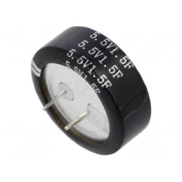 Supercondensator 1,5F 5,5VDC 21x7,5mm | Electronic-mag.ro | Componente Electronice