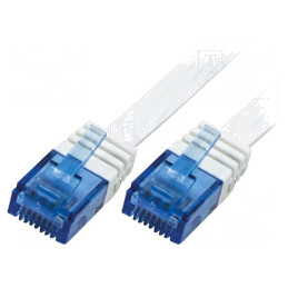 Patch cord UTP Cat5e alb 0.25m | Electronic-mag.ro | Componente Electronice