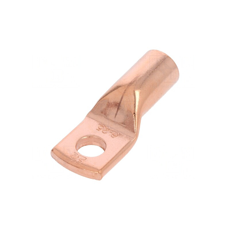 Vârf Inelar Tubular M6 25mm2 Crimpat Cupru 28,5mm | Electronic-mag.ro | Componente Electronice Vârf Inelar Tubular M6 25mm2 Crimpat Cupru 28,5mm | Electronic-mag.ro | Componente Electronice