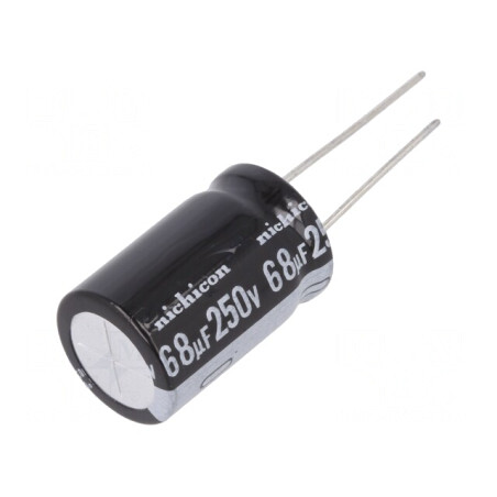 Condensator Electrolitic THT 68uF 250V 16x25mm | Electronic-mag.ro | Componente Electronice